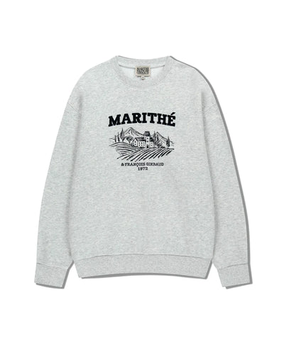 韓國 Marithe Francois Girbaud Winery Applique Logo Over Fit Sweatshirt【MF672】