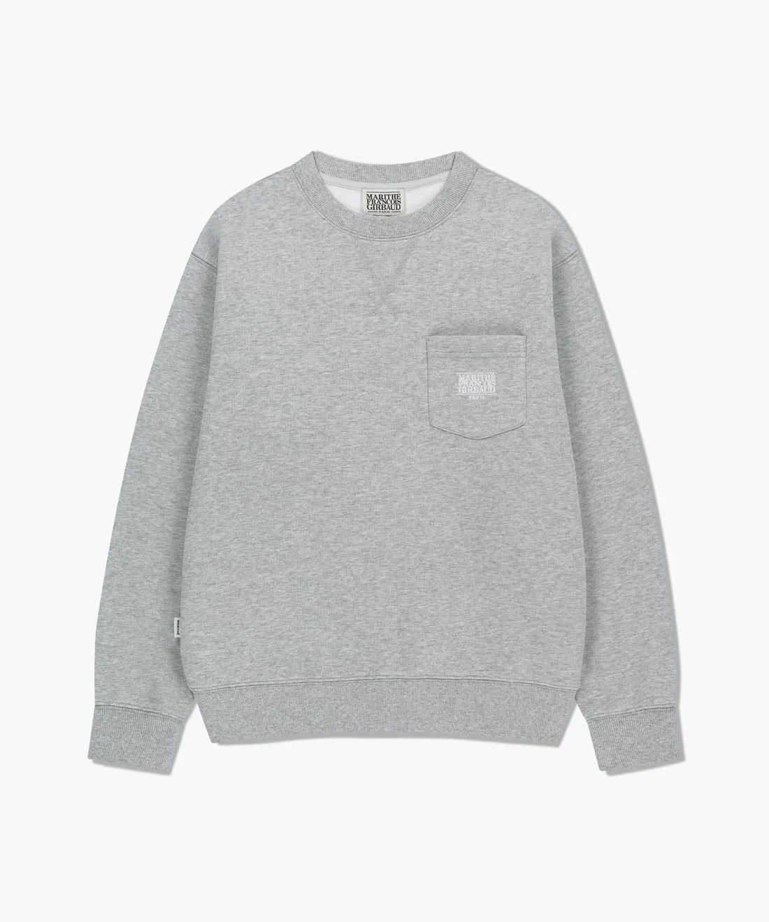 韓國 Marithe Francois Girbaud Classic Logo Patch Pocket Sweatshirt【MF691】