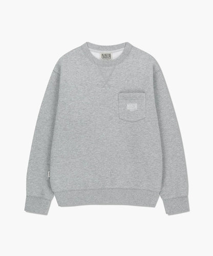 韓國 Marithe Francois Girbaud Classic Logo Patch Pocket Sweatshirt【MF691】