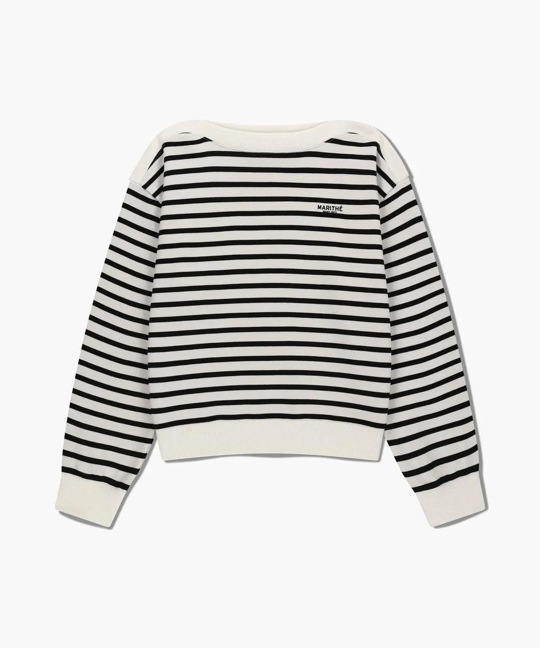 韓國 Marithe Francois Girbaud W Boat Neck Oversized Sweatshirt【MF705】