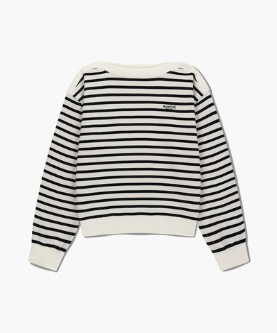 韓國 Marithe Francois Girbaud W Boat Neck Oversized Sweatshirt【MF705】