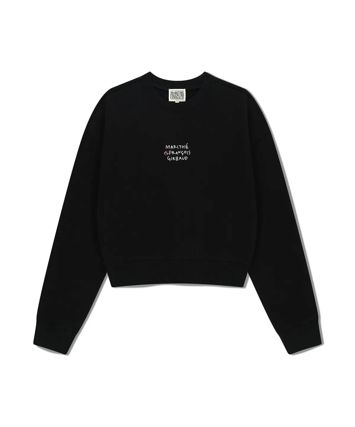 韓國 Marithe Francois Girbaud W Marithe Love Graphic Crop Sweatshirt【MF679】