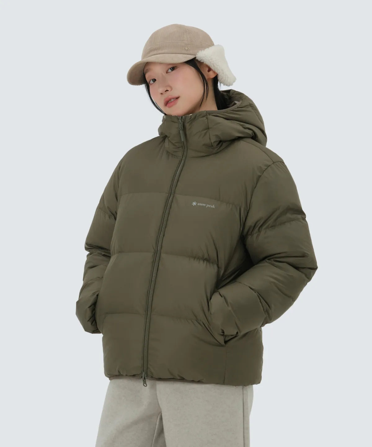 韓國 Snowpeak 男女同款 Airnova Pertex Reversible Hooded Heavy Down Jacket 雙面款 (鴨絨)【SN059】