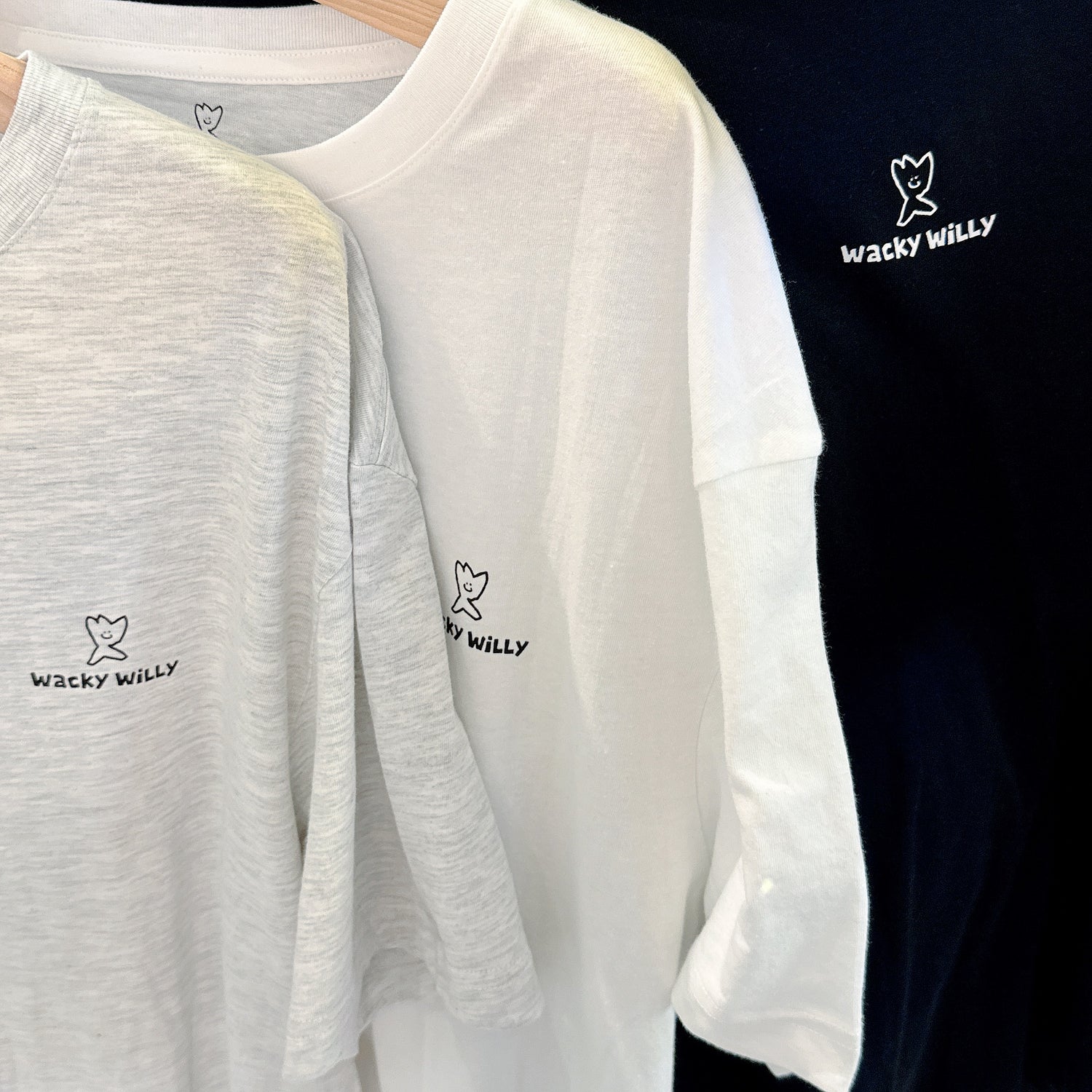 韓國 Wacky Willy Signature Short Sleeve T-Shirt 3 Packs【WW047】