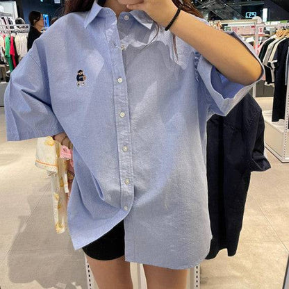 韓國 SPAO No.5 Short Sleeve Oxford Shirt - STT Mall HK 靚太網購