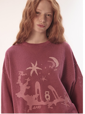 韓國 Ambler Mystical Forest Pullover Crewneck Punching Knit【AR102】