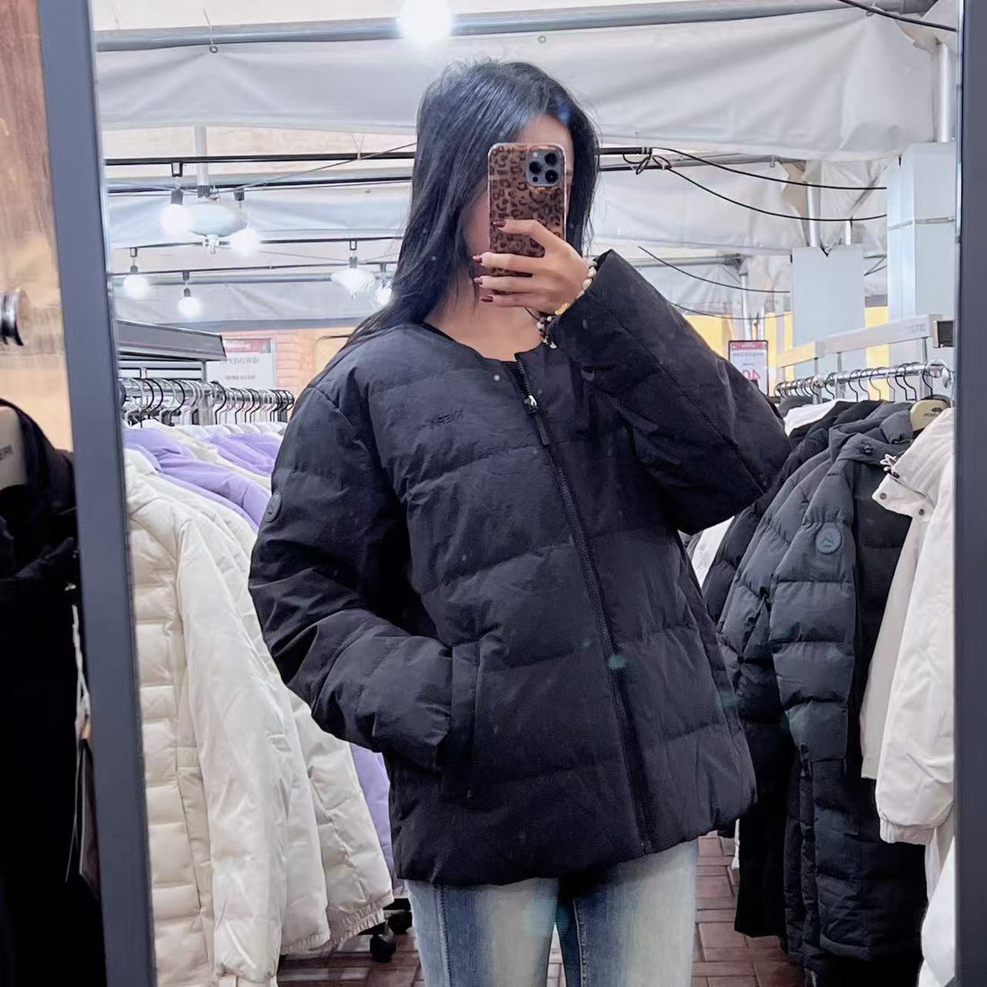 韓國 NEPA Unisex Lightweight and Warm Taslan Necklace Down Jacket (鴨絨)【NA008】