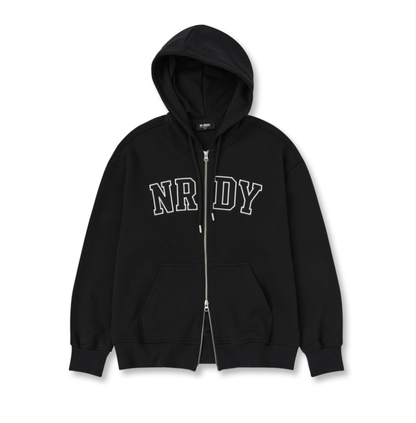 韓國 Nerdy Arch Logo Hoodie Zip-Up【NY042】
