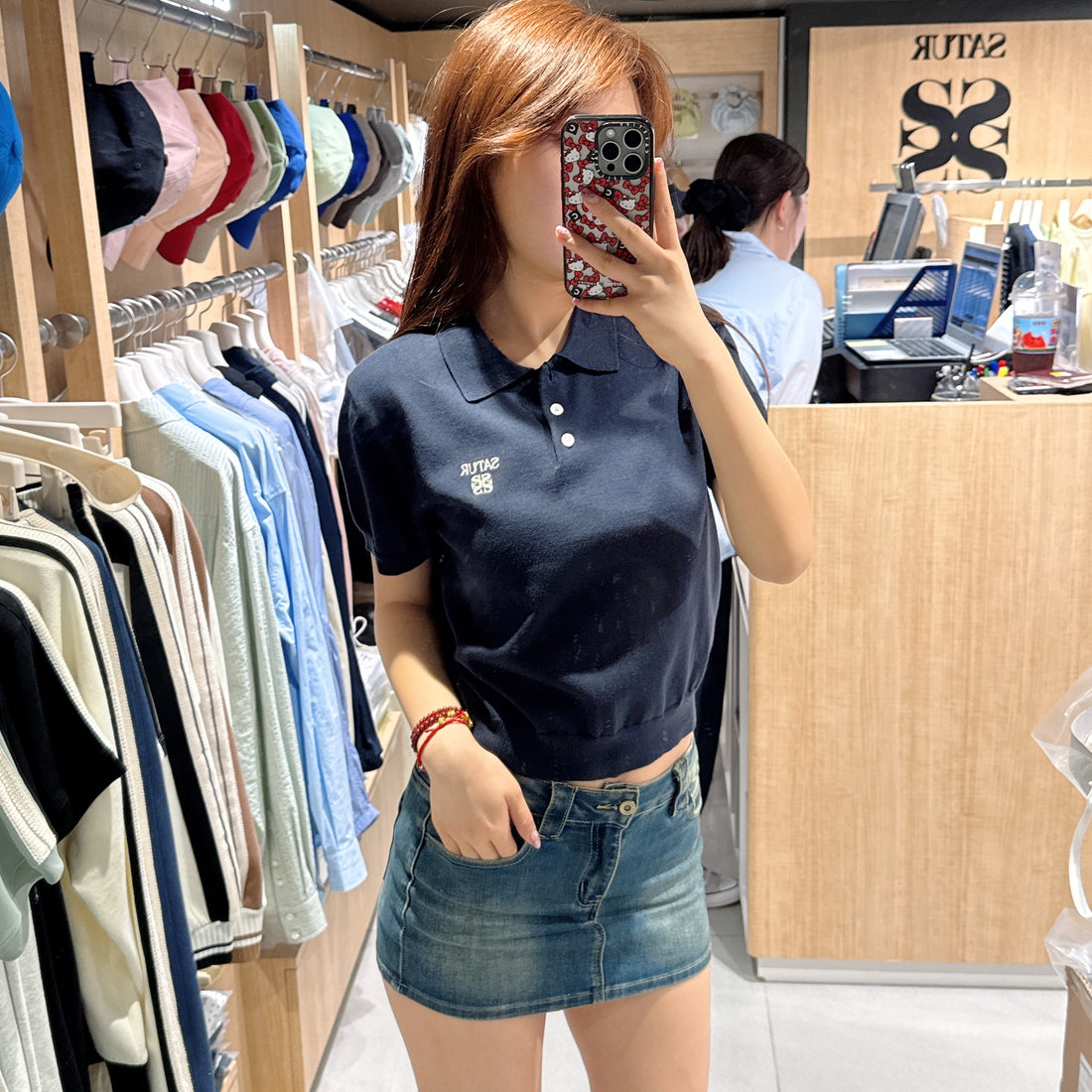 韓國 Satur Fine Half Pique Polo Knit【SR120】