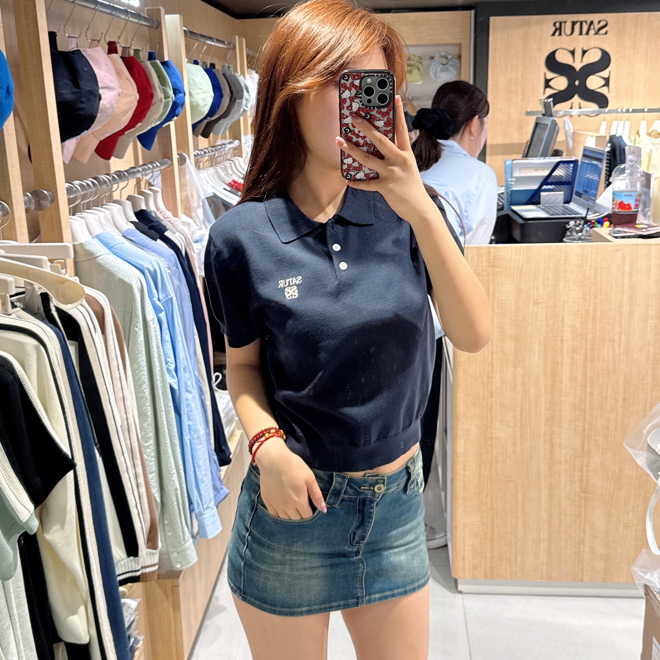 韓國 Satur Fine Half Pique Polo Knit【SR120】