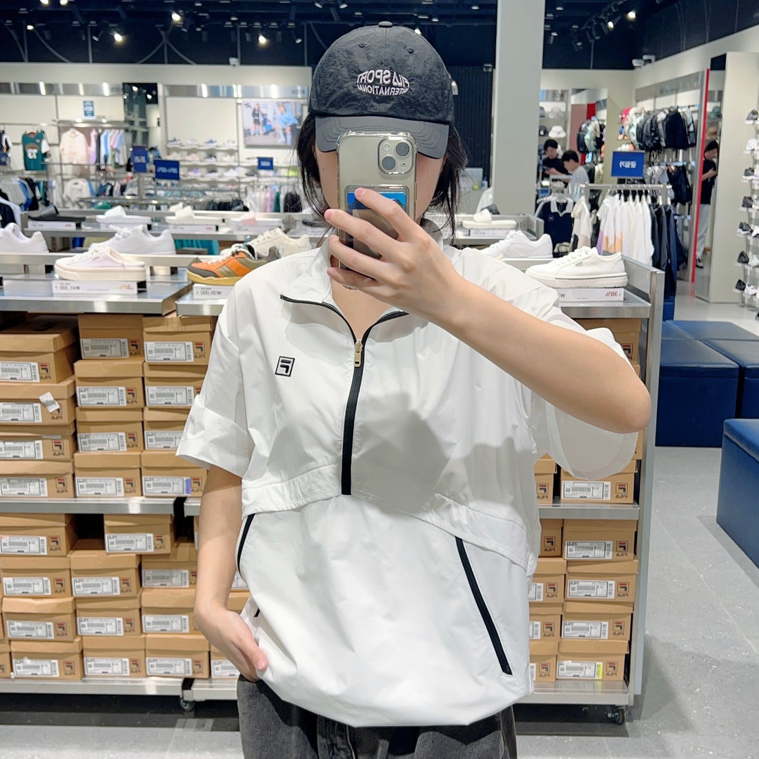 韓國 FILA Unisex Lightweight Stretch Short Sleeve Anorak【FA306】