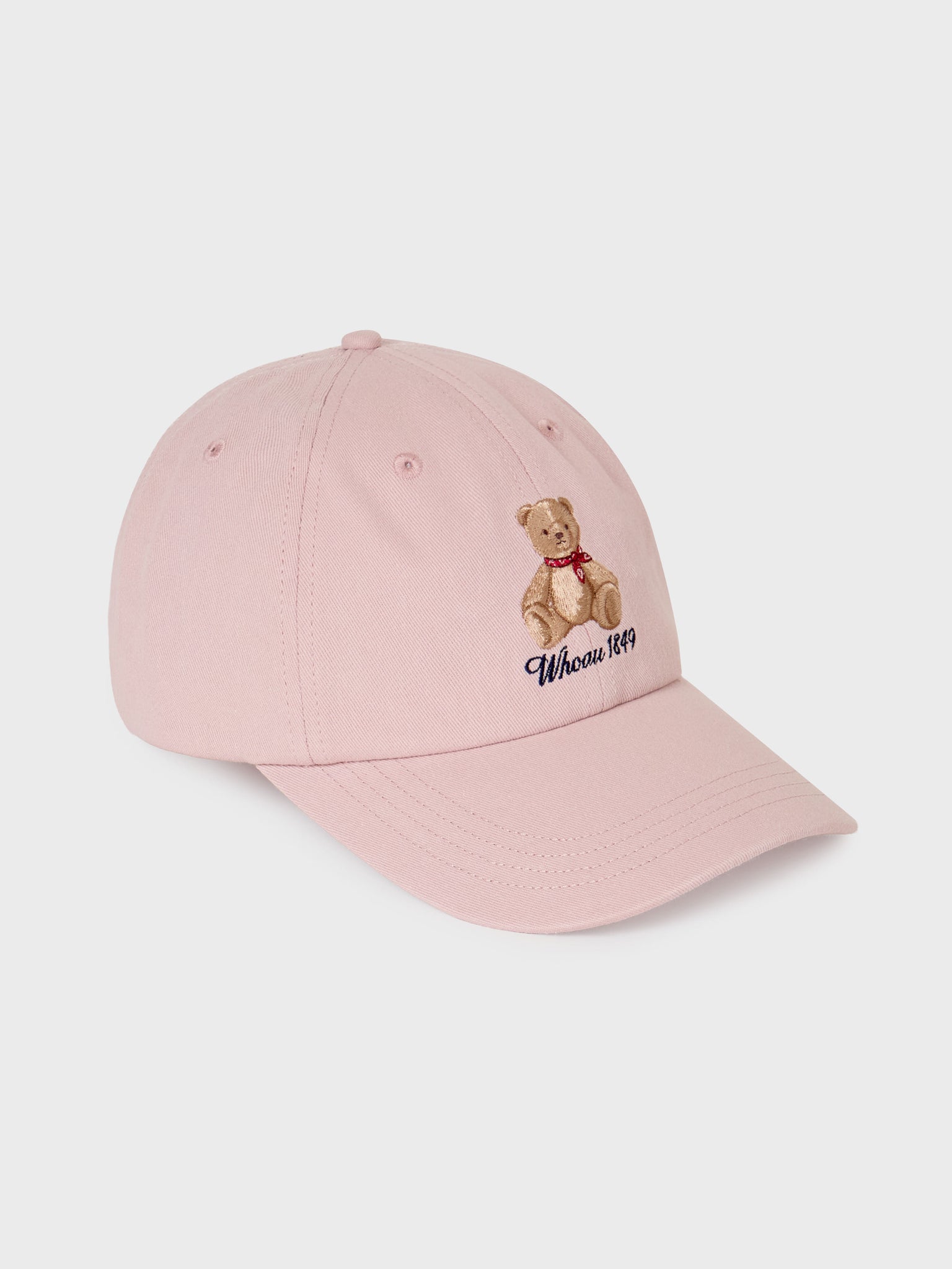 韓國 WhoAU Bear Embroidery Ball Cap【WA257】