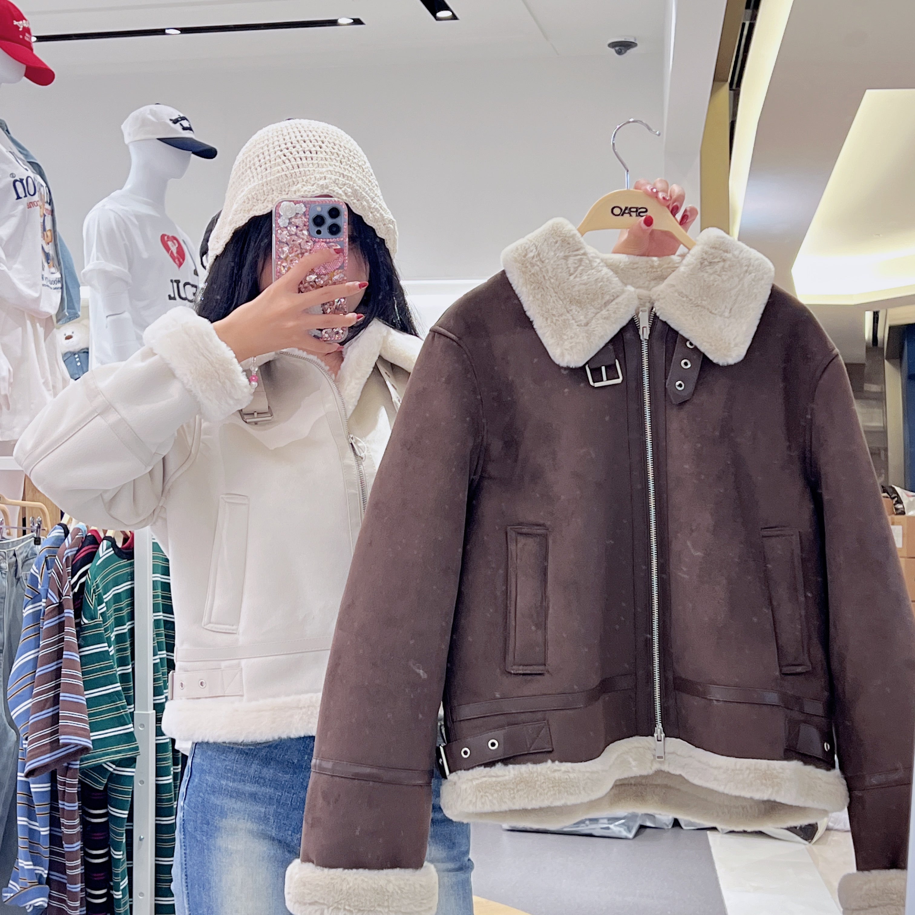 韓國 SPAO Fur Color Mustang【SP193】