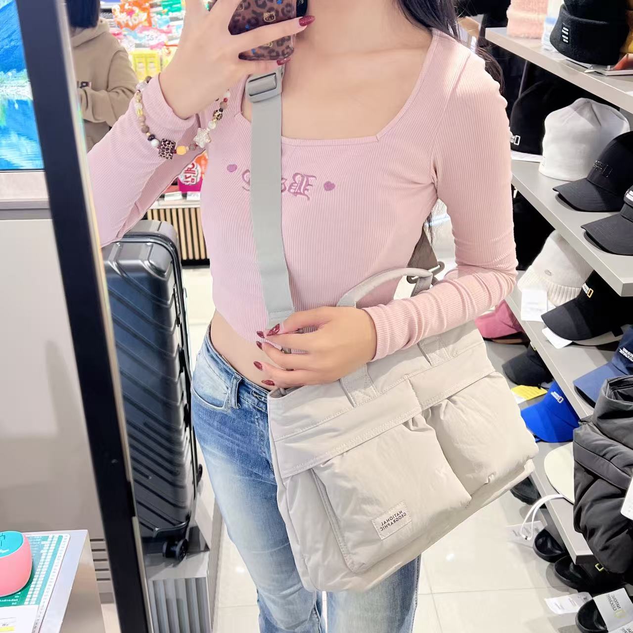 韓國 National Geographic Lightweight Wide Tote Bag【NG155】