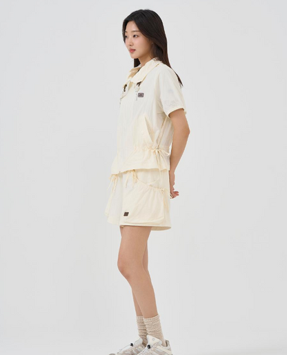 韓國 BBC String Short Sleeve Jacket【BC088】