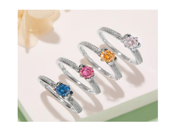 莫桑鑽 S925銀唐嫣同款戒指0.5ct (有證書)【SM1076】