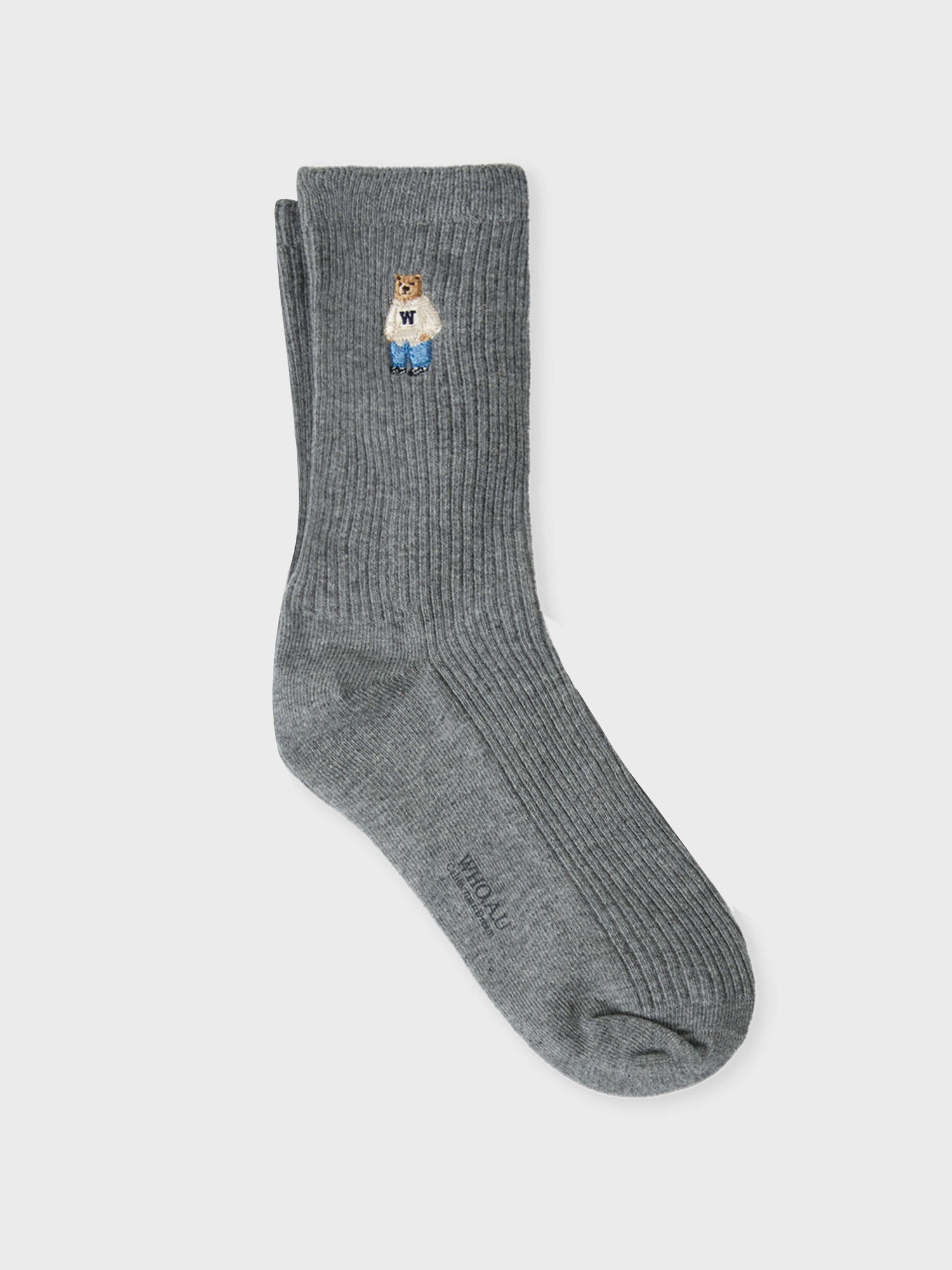 韓國 Who.A.U Steve Embroidery Socks【WA213】