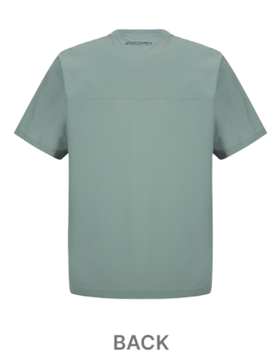 韓國 Discovery Fresh Event Woven Short Sleeve T-Shirt凉爽防晒面料【DY041】