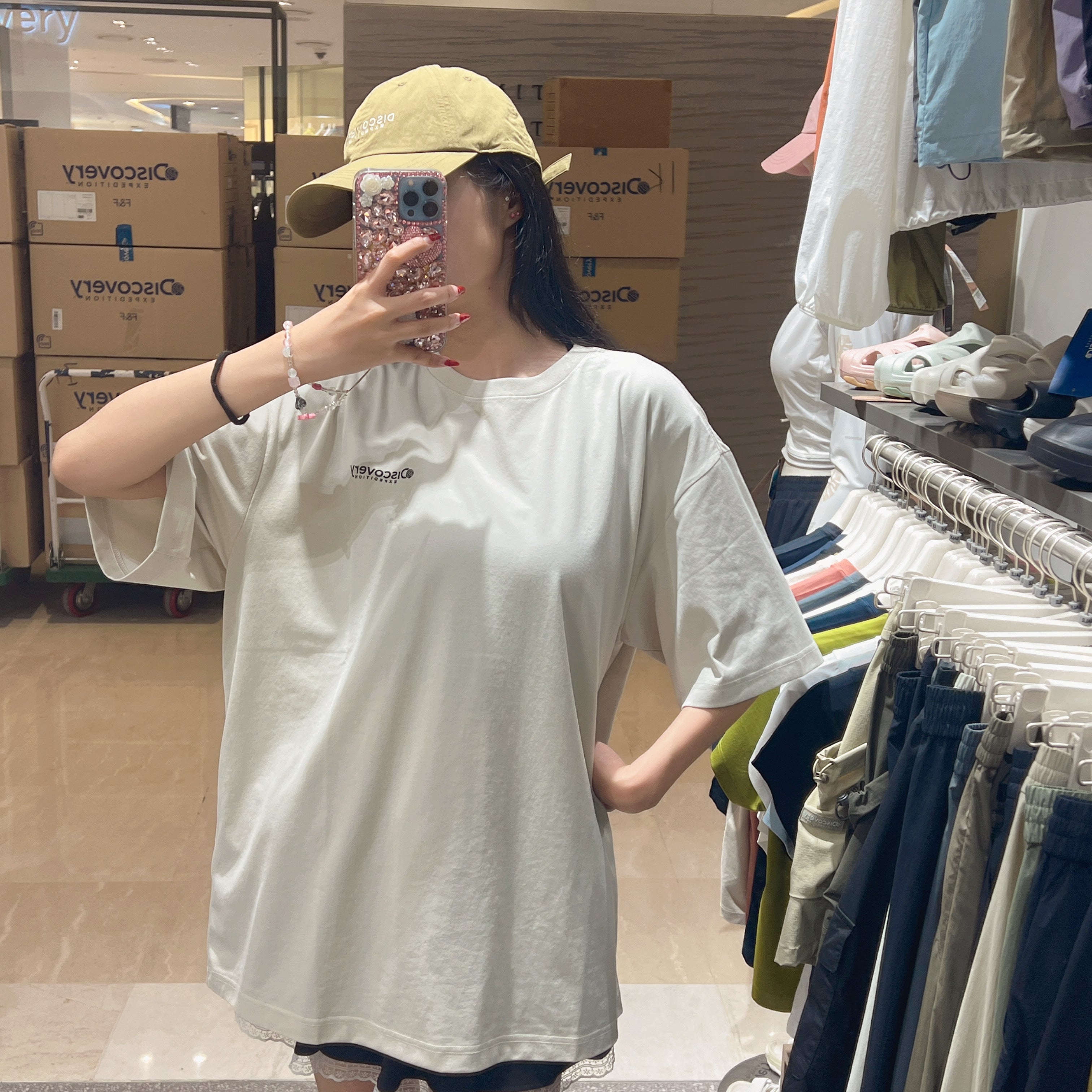 韓國 Discovery Fresh Event Washing Outdoor Frame Graphic Short Sleeve T-Shirt凉爽防晒面料【DY036】