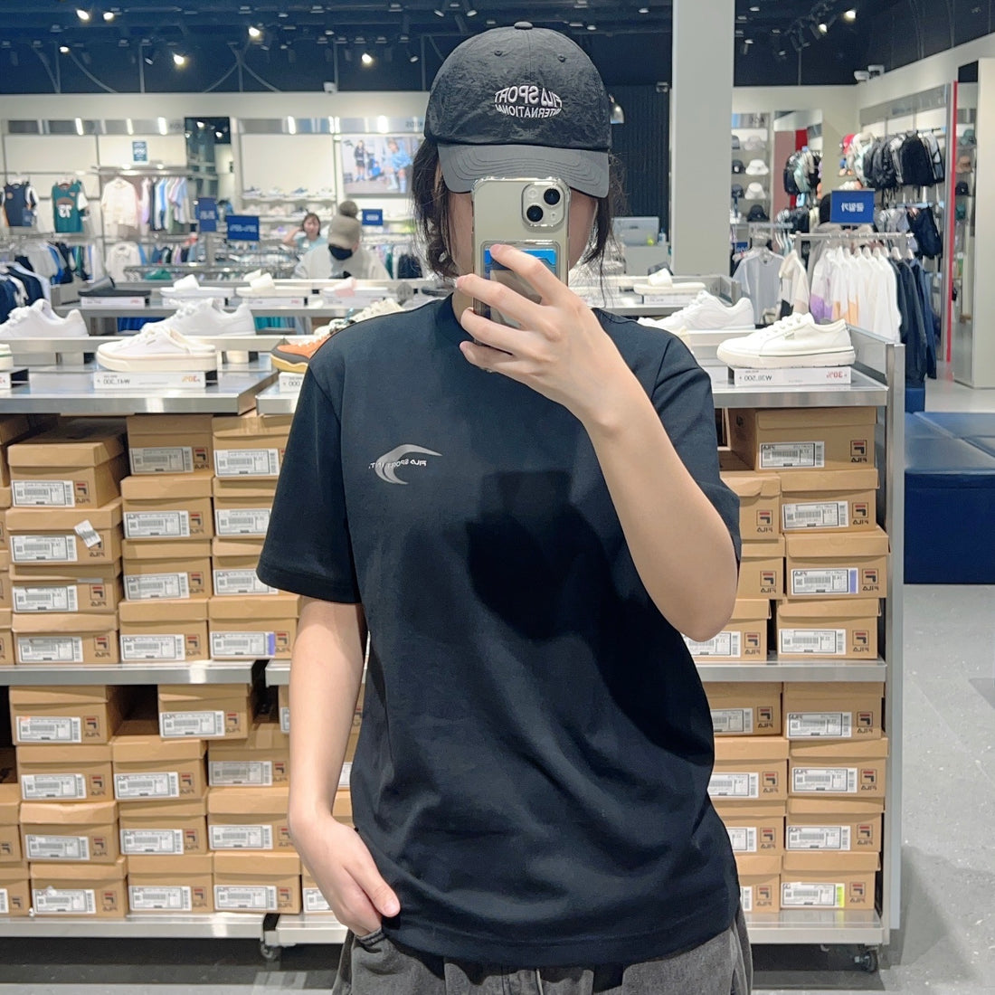 韓國 FILA Cotton Blend Graphic Short Sleeve T-shirt【FA292】
