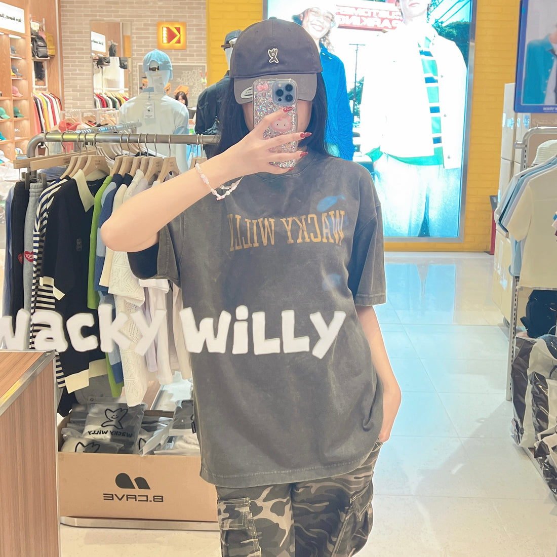 韓國 Wacky Willy Pigment Dyed Short Sleeve T-Shirt【WW235】