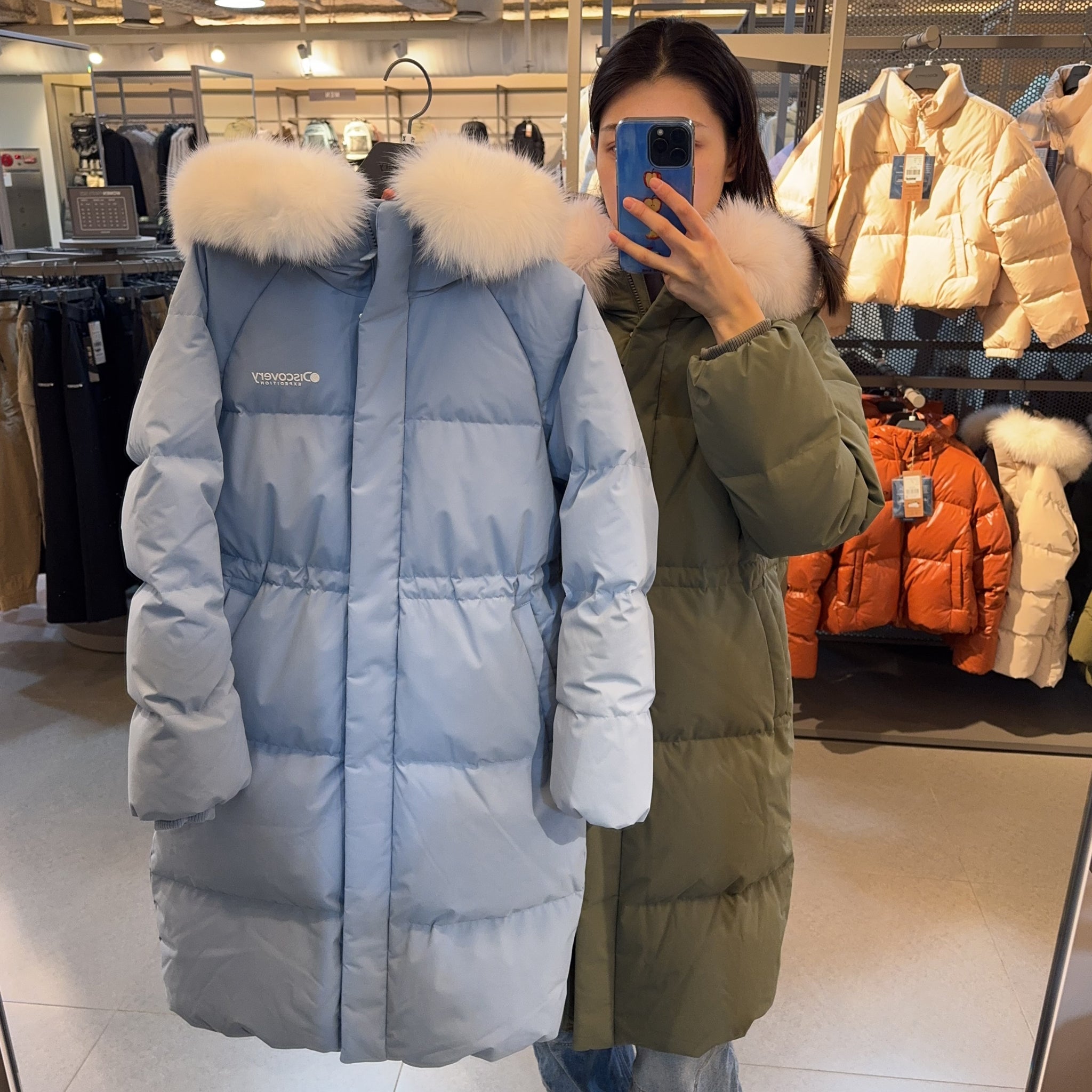 韓國 Discovery Women's Kelly Goose Long Padding (鵝絨)【DY198】