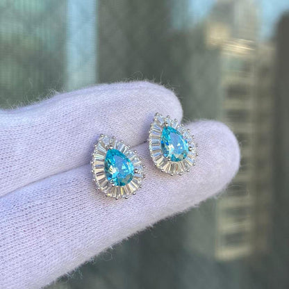 日本直送 海藍寶閃石耳飾【JS380】