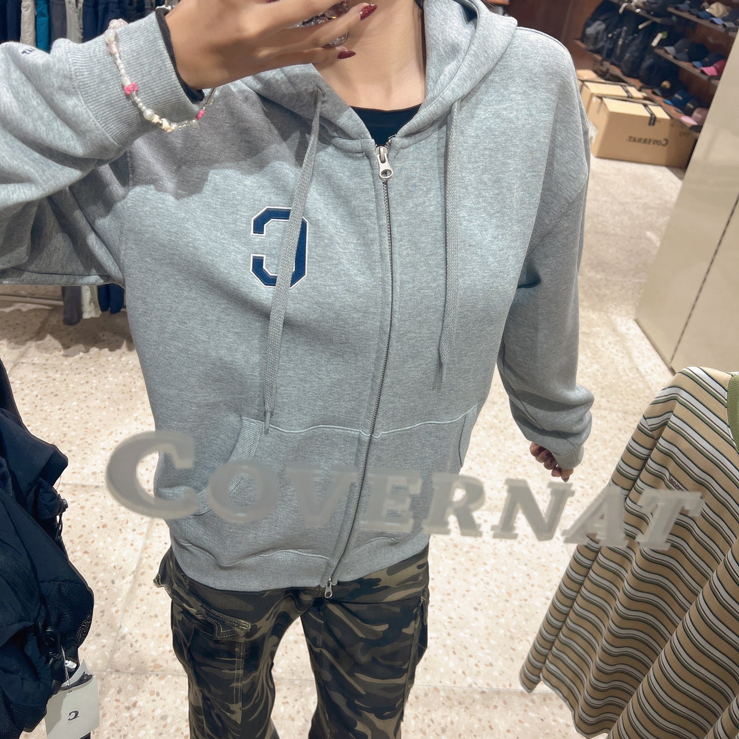 韓國 Covernat C Logo Hoodie【CO039】