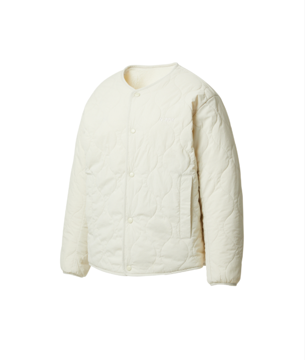 韓國 Nerdy REVERSIBLE COLLARLESS FLEECE JACKET【NY219】
