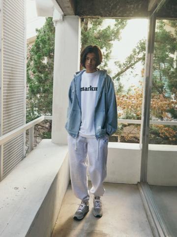 韓國 Markm Denim Hoodie Jumper【MA229】