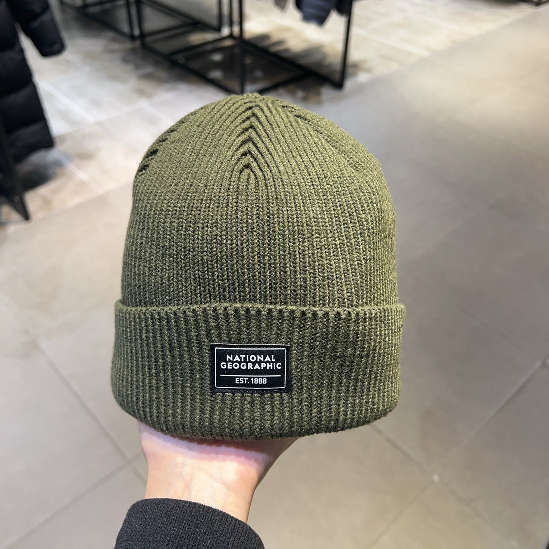 韓國 National Geographic Knit Beanie Middle【NG342】