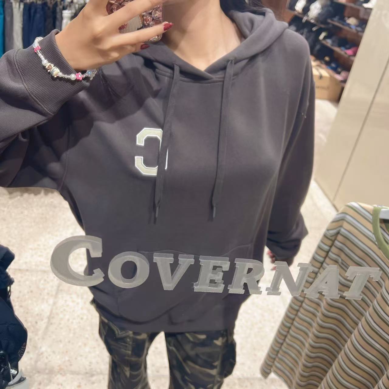 韓國 Covernat C Logo Hoodie【CO040】