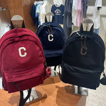韓國 Covernat C Logo Corduroy Backpack【CO018】