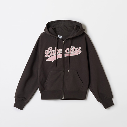 韓國 SPAO Lake City Crop Hoodie【SP201】