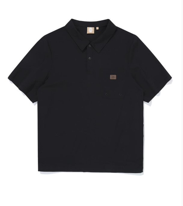 韓國 BBC Woven Collar Short Sleeve T-Shirt【BC098】