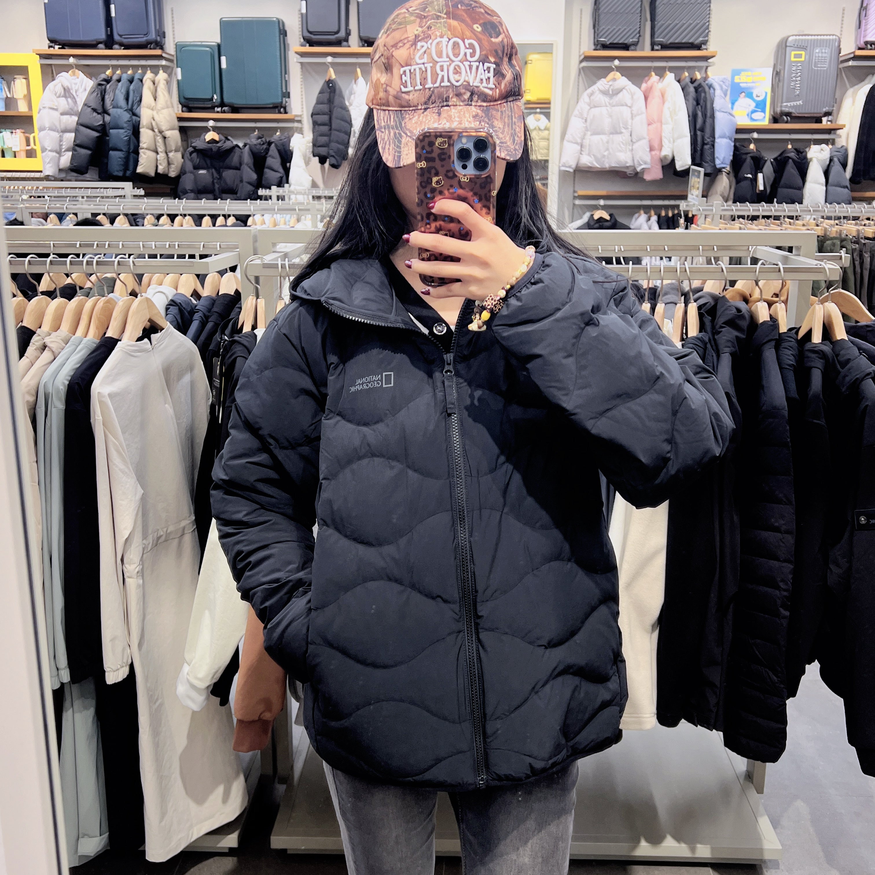 韓國 National Geographic Fowlie Hoodie Tube Duck Down Jumper (鴨絨)【NG210】