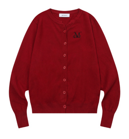 韓國 Mucent Marais 7 Button Crop Henry Neck Cardigan【MU183】
