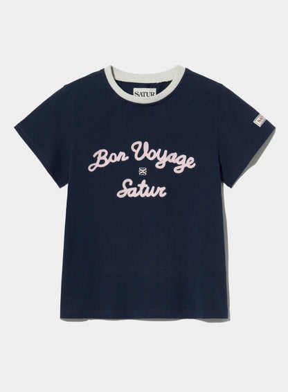 韓國 Satur (W) Satur Logo Voyage T-Shirt【SR008】