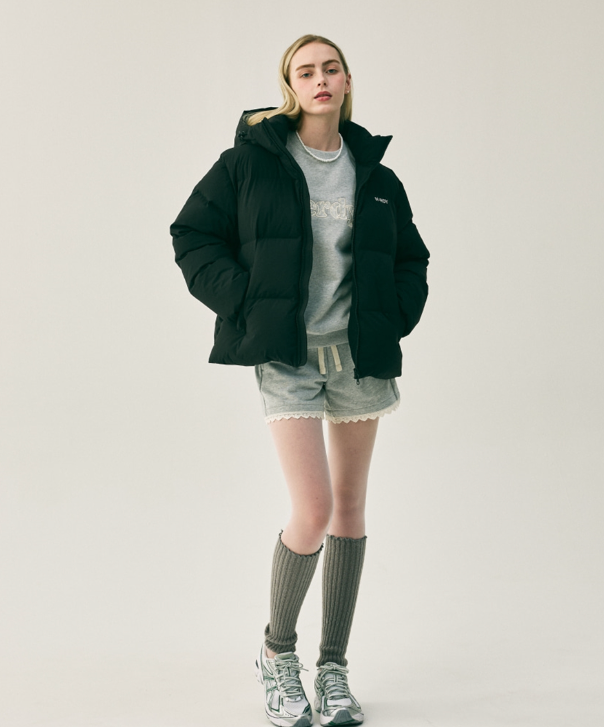 韓國 Nerdy Essential Hoodie Down Jacket【NY004】