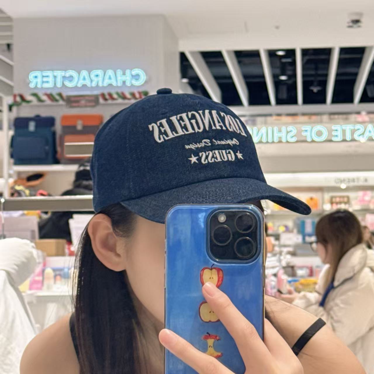 韓國 Guess Denim Washed Cap【GU035】