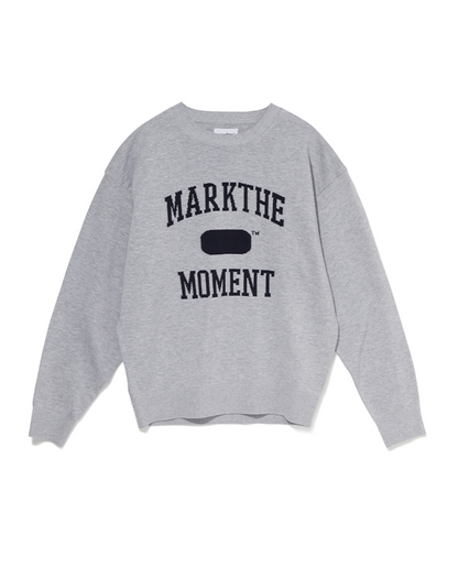 韓國 Markm Mark the Moment Slogan Jacquard Pullover【MA221】