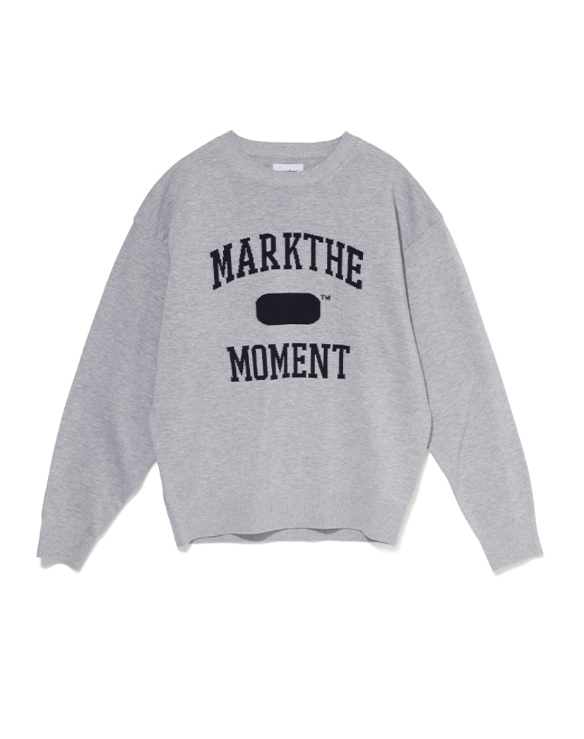 韓國 Markm Mark the Moment Slogan Jacquard Pullover【MA221】