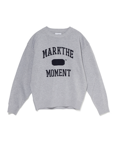 韓國 Markm Mark the Moment Slogan Jacquard Pullover【MA221】