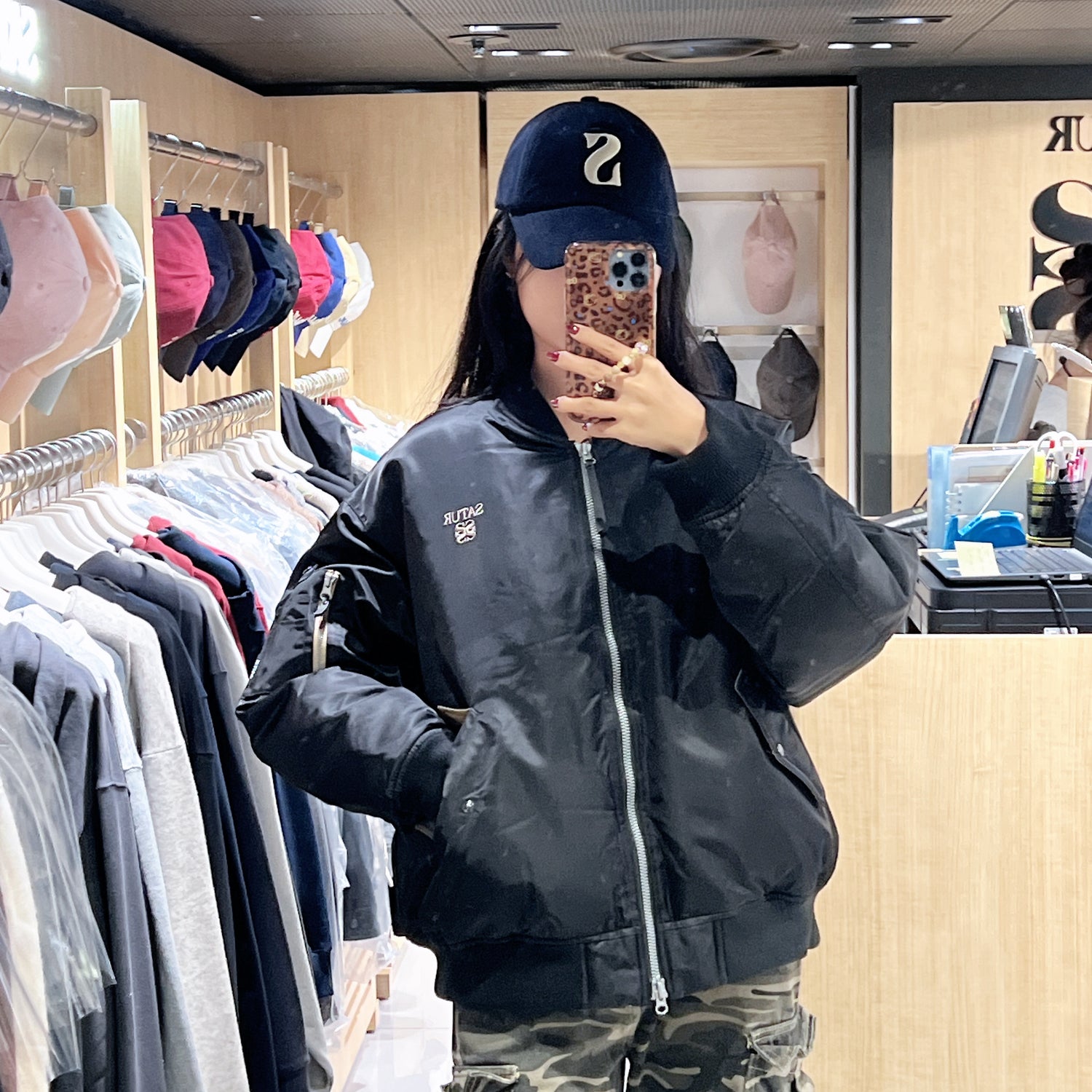 韓國 Satur 2-Way Nylon Bomber Jumper【SR208】