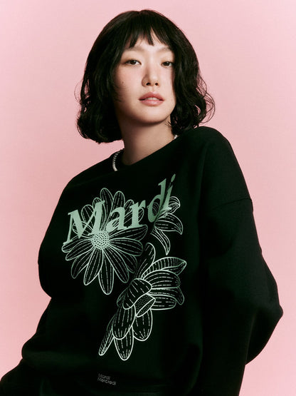 韓國 Mardi Mercredi Sweatshirt Triple Flower【MM007】