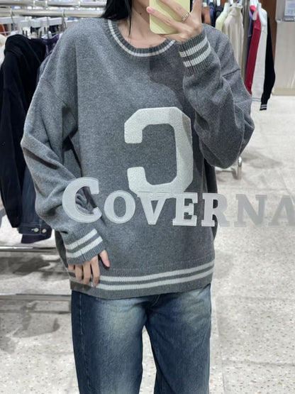韓國 Covernat Big C Logo Crewneck Knit【CO044】 - STT Mall HK 靚太網購
