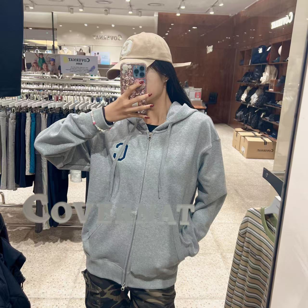韓國 Covernat C Logo Hoodie【CO039】