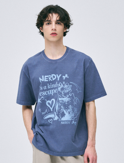 韓國 Nerdy Tomboy Nero Pigment S/S T-Shirt【NY020】