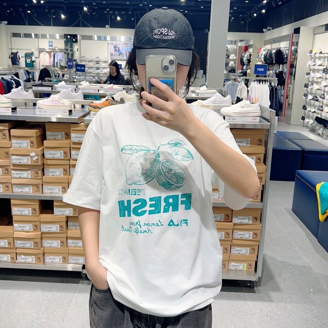 韓國 FILA Lightweight Stretch Graphic Short Sleeve T-shirt速干款【FA296】