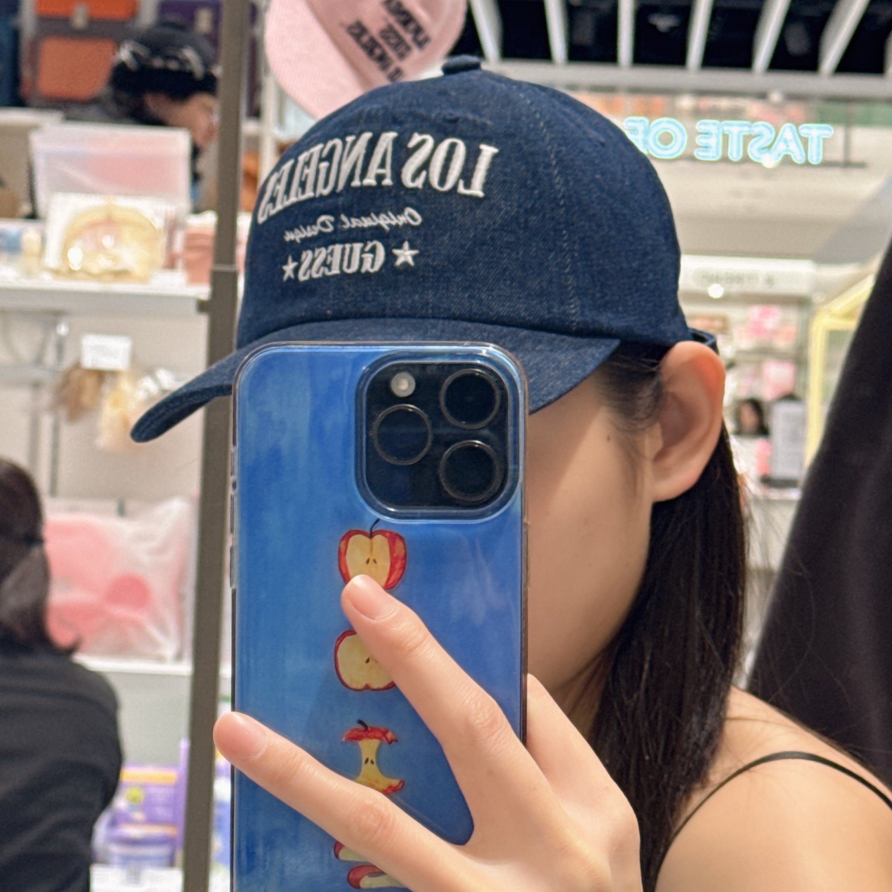 韓國 Guess Denim Washed Cap【GU035】